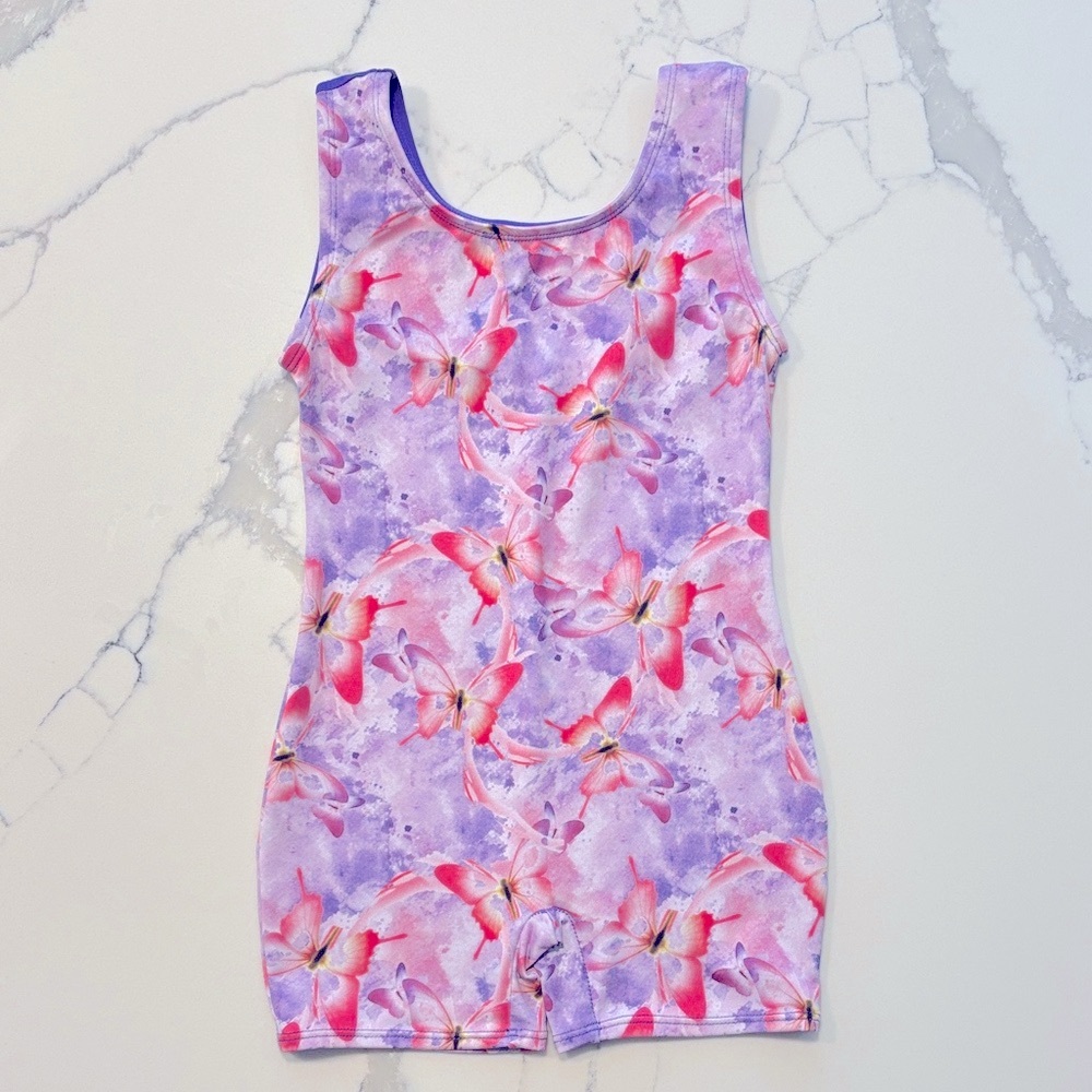 Girls Dance Butterfly Biketard